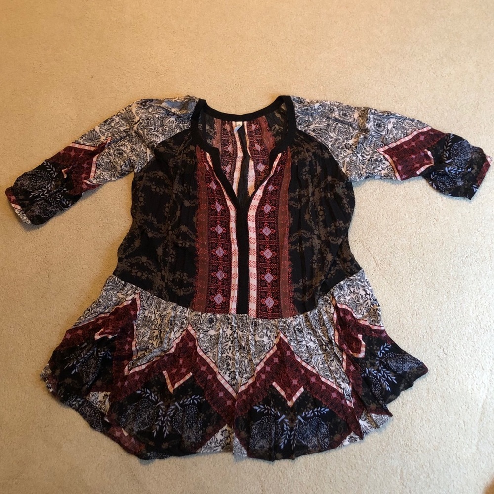 Free People Open Shoulder Mini Dress